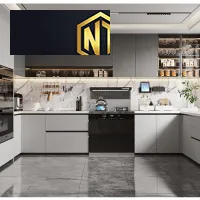 Tủ bếp gỗ hiện đại đẹp năm 2023
